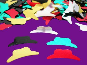 Colorful Cowboy Hat Confetti